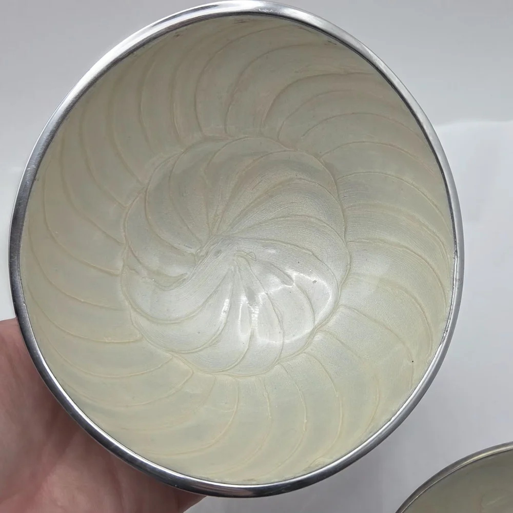 Enamel Cream Serveware Set